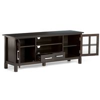 Simpli Home - Kitchener Solid Wood 60 inch Wide Contemporary TV Media Stand For TVs up to 65 inch... - Alternate Views