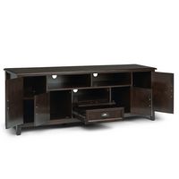 Simpli Home - Burlington Solid Wood 72 inch Wide Transitional TV Media Stand For TVs up to 80 inc... - Alternate Views