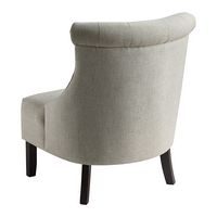 OSP Home Furnishings - Evelyn Tufted Chair in Fabric - Linen - Alternate Views