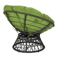OSP Home Furnishings - Papasan Chair - Green - Alternate Views