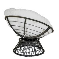 OSP Home Furnishings - Papasan Chair - White - Alternate Views