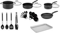 Cuisinart - Complete Chef 22-Piece Cookware Set - Silver - Alternate Views