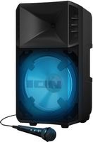 ION Audio - Power Glow 300 Battery Powered Bluetooth Speaker System with Lights - Black - Alternate Views