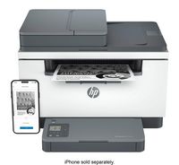 HP - LaserJet M234sdw Wireless Black-and-White Laser Printer - White & Slate - Alternate Views