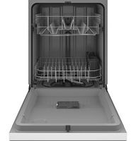 GE - Front Control Dishwasher with 60dBA - White - Alternate Views
