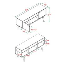 Modern 2 Door TV Console for TV's up to 65