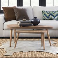 Adore Decor - Ivey Coffee Table, Set of 2 - Beige - Alternate Views