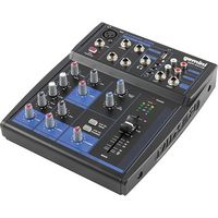 Gemini - GEM-05USB: Compact 5 Channel Bluetooth Mixer - Black - Alternate Views