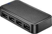 Best Buy essentials™ - 4-Port USB 2.0 Hub - Black - Alternate Views