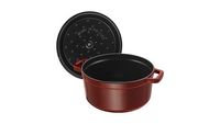 Staub - Cast Iron 5.5-qt Round Cocotte - Grenadine - Alternate Views