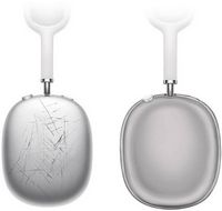 SaharaCase - Hybrid Flex Case for Apple AirPods Max - Transparent Black - Alternate Views