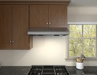 Zephyr - 36 inches - Externally Vented - Under cabinet Range Hood - Stainless Steel - Alternate Views