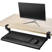 Kensington - SmartFit Clamp-On Keyboard Drawer - Black - Alternate Views