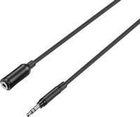 Best Buy essentials™ - 12' Headphone Extension Kit & Adapters - Black - Alternate Views