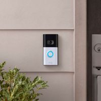 Ring - Video Doorbell 4 - Smart Wi-Fi Video Doorbell - Wired/Battery Operated - Satin Nickel - Alternate Views