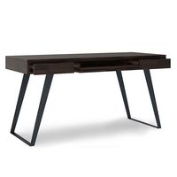 Simpli Home - Lowry Desk - Distressed Hickory Brown - Alternate Views