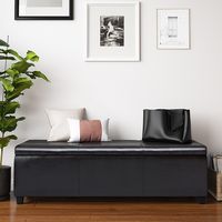 Simpli Home - Avalon Extra Large Storage Ottoman Bench - Tanners Brown - Alternate Views