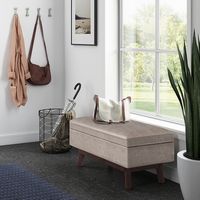 Simpli Home - Owen Small Rectangular Storage Ottoman - Distressed Grey Taupe - Alternate Views