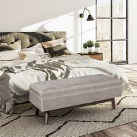 Simpli Home - Owen Rectangular Storage Ottoman - Distressed Grey Taupe - Alternate Views