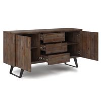 Simpli Home - Lowry Sideboard Buffet - Rustic Natural Aged Brown - Alternate Views