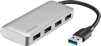 Insignia™ - 4-Port USB 3.0 Hub - Gray - Alternate Views