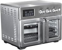 bella PRO - 12-in-1 6-Slice Toaster Oven + 33-qt. Air Fryer with French Doors - Stainless Steel - Alternate Views