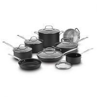 Cuisinart - Chef's Classic Hard Anodized 14 Piece Set - Black - Alternate Views