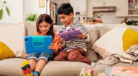 Amazon - Fire 10 Kids – 10.1” Tablet – ages 3-7 - 32 GB - Sky Blue - Alternate Views