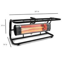 Heat Storm - Infrared Heater and Roll Cage combo - SILVER - Alternate Views