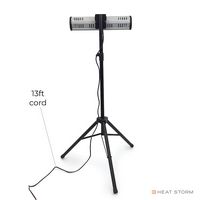 Heat Storm - Infrared Heater and Tripod combo - SILVER - Alternate Views