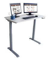 Victor - Electric Full Standing Desk - White - Alternate Views