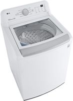 LG - 5.0 Cu. Ft. High-Efficiency Top Load Washer with 6Motion Technology - White - Alternate Views