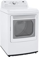 LG - 7.3 Cu. Ft. Smart Gas Dryer with Sensor Dry - White - Alternate Views