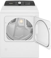 Whirlpool - 7.0 Cu. Ft. Gas Dryer with Steam and Moisture Sensing - White - Alternate Views