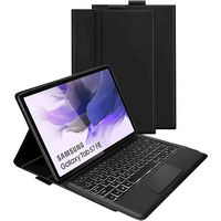 SaharaCase - Keyboard Case with Mouse Pad for Samsung Galaxy Tab S8 Plus and S7 FE - Black - Alternate Views