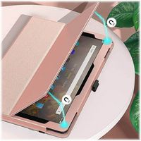 SaharaCase - Bi-Fold Folio Case for Amazon Fire HD 10 (2021) - Rose Gold - Alternate Views