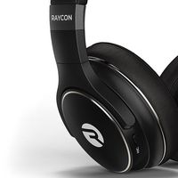 Raycon - The Everyday Over-Ear Active-Noise-Canceling Wireless Bluetooth Headphones - Carbon Black - Alternate Views