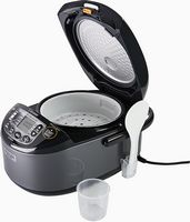 Zojirushi - 5.5 Cup Umami Micom Rice Cooker & Warmer - Metallic Black - Alternate Views