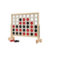 Backyard Hero - Large Wooden 4 in a Row with Disc Storage Bag - Premium 3.5ft Game Set - Oversize... - Alternate Views