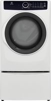 Electrolux - 8.0 Cu. Ft. Stackable Electric Dryer with Steam - White - Alternate Views