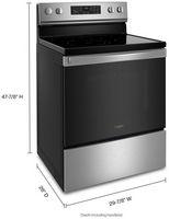 Whirlpool - 5.3 Cu. Ft. Freestanding Electric Convection Range with Air Fry - Stainless Steel - Alternate Views