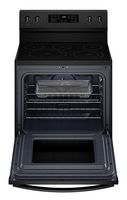 Whirlpool - 5.3 Cu. Ft. Freestanding Electric Convection Range with Air Fry - Black - Alternate Views