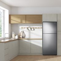 Samsung - 15.6 cu. ft. Top Freezer Refrigerator with All-Around Cooling - Stainless Steel - Alternate Views