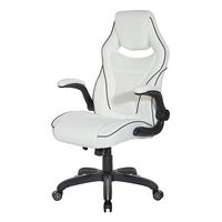 OSP Home Furnishings - Xeno Gaming Chair in Faux Leather - White - Alternate Views