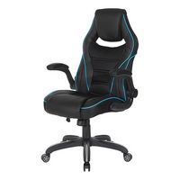 OSP Home Furnishings - Xeno Gaming Chair Faux Leather - Blue - Alternate Views