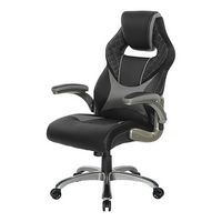 OSP Home Furnishings - Oversite Gaming Chair in Faux Leather - Gray - Alternate Views