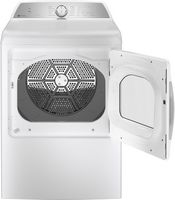 GE Profile - 7.4 Cu. Ft. Smart Electric Dryer with Sanitize Cycle and Sensor Dry - White - Alternate Views