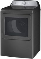 GE Profile - 7.4 Cu. Ft. Smart Electric Dryer with Sanitize Cycle and Sensor Dry - Diamond Gray - Alternate Views