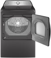 GE Profile - 7.4 Cu. Ft. Smart Gas Dryer with Sanitize Cycle and Sensor Dry - Diamond Gray - Alternate Views
