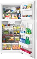 Insignia™ - 18 Cu. Ft. Top-Freezer Refrigerator with Handles - White - Alternate Views